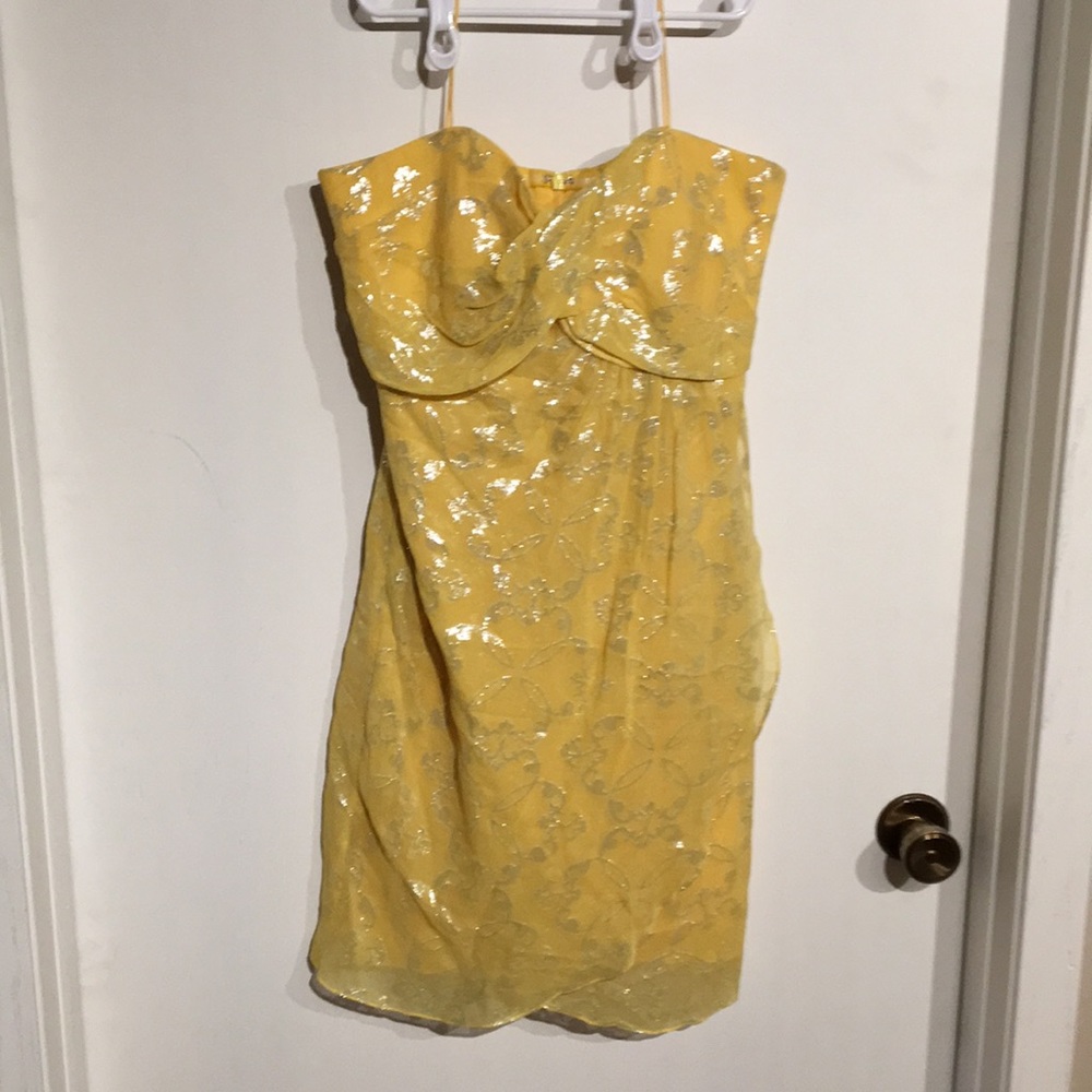 Nicole Miller strapless mini dress